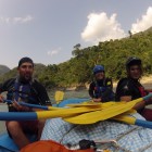 Students on International River Guide Training Programme, consolidating skills on Trusuli River, Nepal