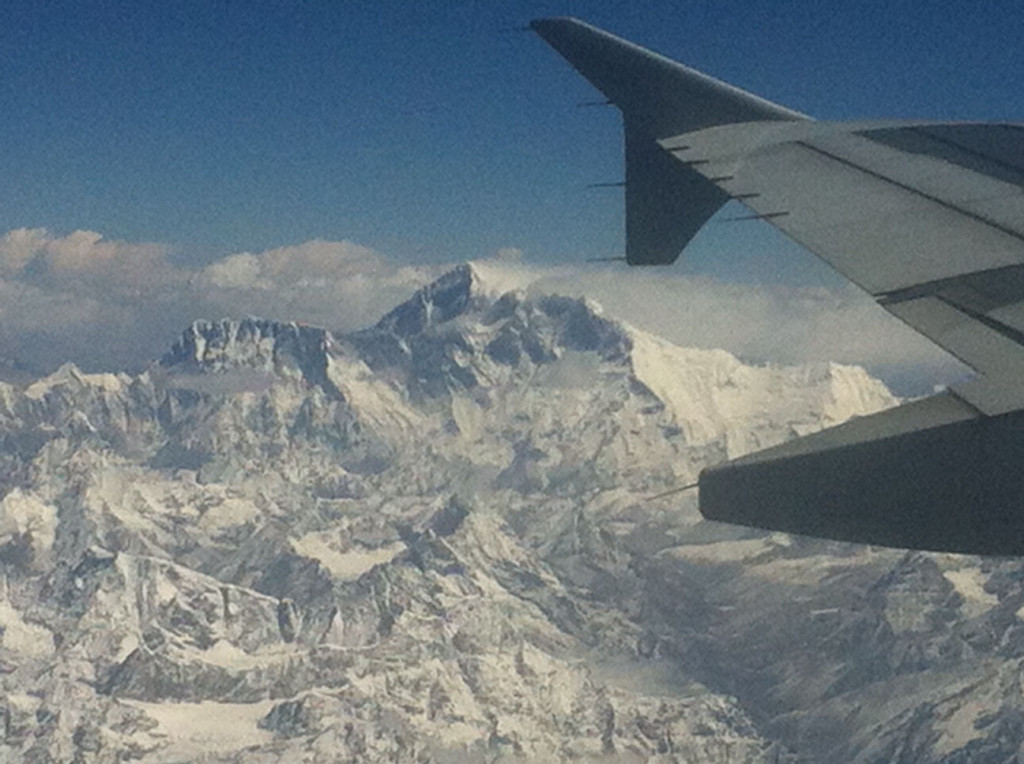 View from Delhi - Paro flying into Bhutan!